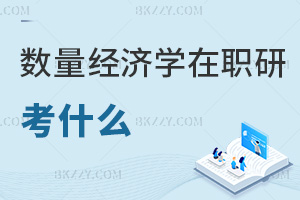 2025年數量經濟學在職研究生考什么，具體是外語+學科綜合！