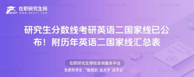 考研英語二國家線